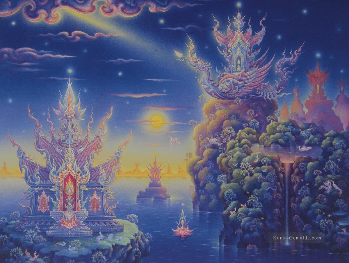 contemporary Buddhism fantasy 005 CK Buddhism Ölgemälde